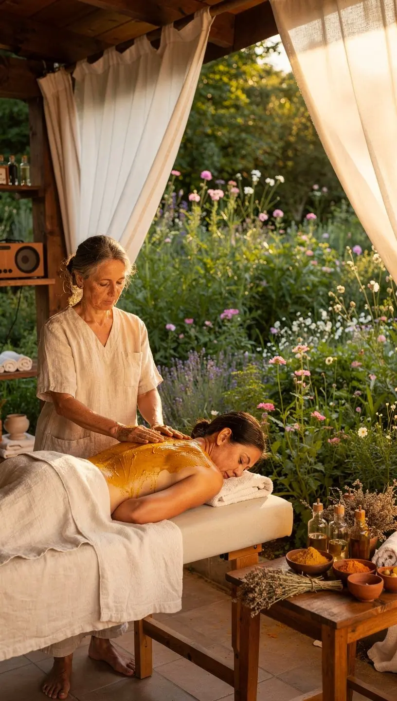 Prato saudável de salmão grelhado acompanhado de frutas frescas e vegetais verdes.